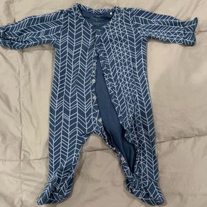 Oliver and Rain footie onesie